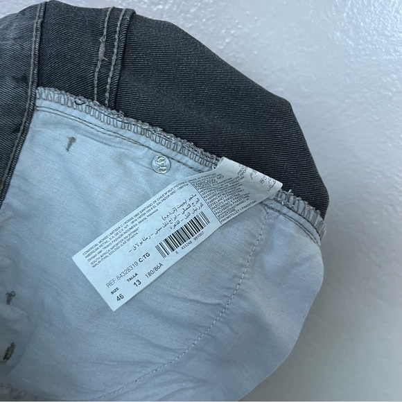 MNG jeans skinny Jeans Dark Gray Stars stretch Jeans novelty mid rise skate Sz14 - Picture 5 of 13